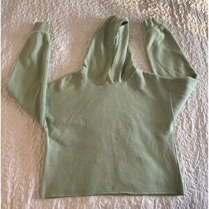 DSG Dicks Sporting Goods Sage Green Cropped Pullover Hoodie size XL
